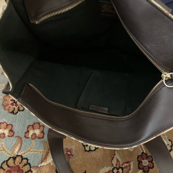 Authentic Burberry tote or can use as diapers bag. - Picture 3 of 4